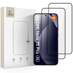 KALJENO STAKLO TECH-PROTECT GLASS FIT+ 2-PACK XIAOMI REDMI NOTE 15 PRO 5G BLACK