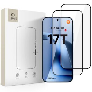 KALJENO STAKLO TECH-PROTECT GLASS FIT+ 2-PACK XIAOMI 17T BLACK