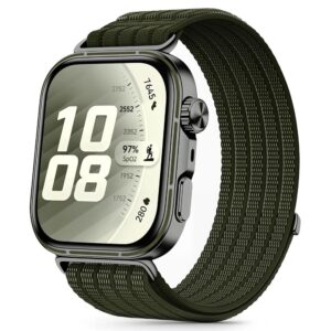 TECH-PROTECT NYLON HUAWEI WATCH FIT 3 / 4 / 4 PRO / 5 / 5 PRO MILITARY GREEN